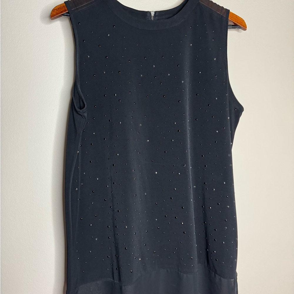 Worthington Elegant Black Shimmer Sleeveless Top